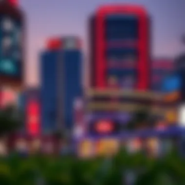Commercial Hub Highlighting Diqa Properties Vibrant commercial district showcasing Diqa properties