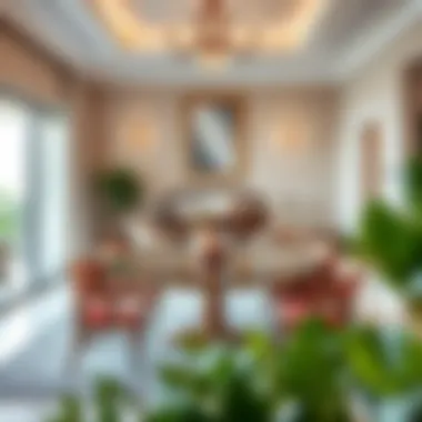 Charming Dining Experience Charming dining area featuring unique furniture choices