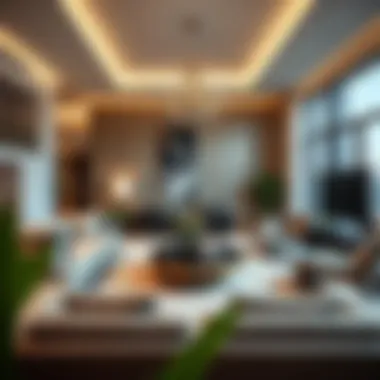 Modern Living Room Elegance Elegant modern living room showcasing exquisite furniture design