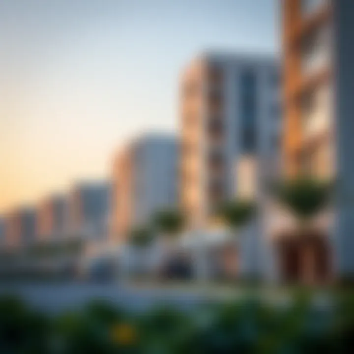 Modern residential developments in Aljada