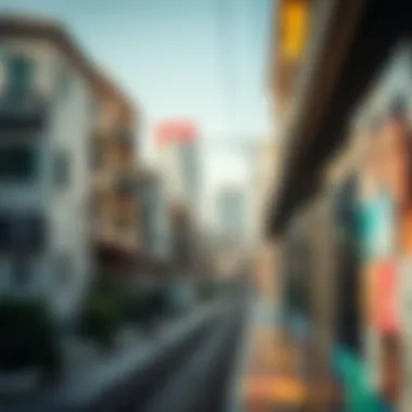 Visual representation of the vibrant neighborhoods along the metro line