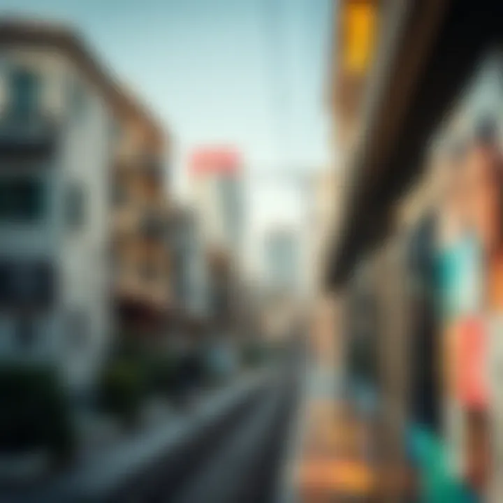 Visual representation of the vibrant neighborhoods along the metro line