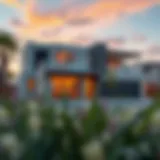 Modern Architectural Design of Skyline Ranch Villa Exterior view of Skyline Ranch Villa showcasing modern architecture