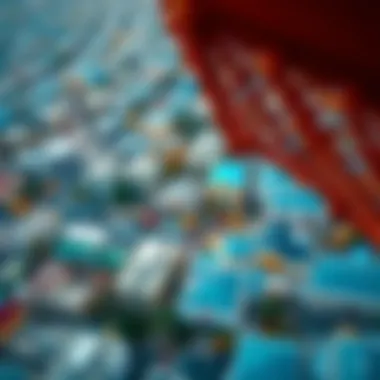 Aerial view of a bustling Dubai neighborhood