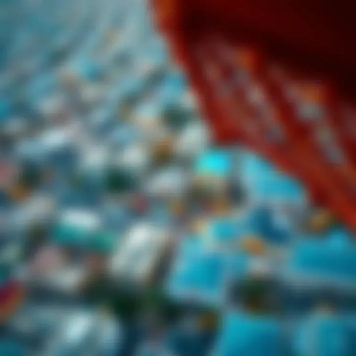 Aerial view of a bustling Dubai neighborhood