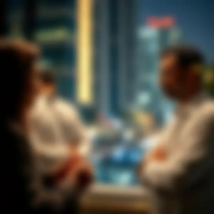 Investors discussing real estate opportunities