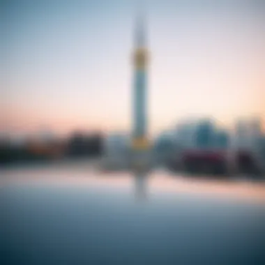 Dubai Skyline with Regal Tower Panoramic skyline view of Dubai with Regal Tower as a focal point
