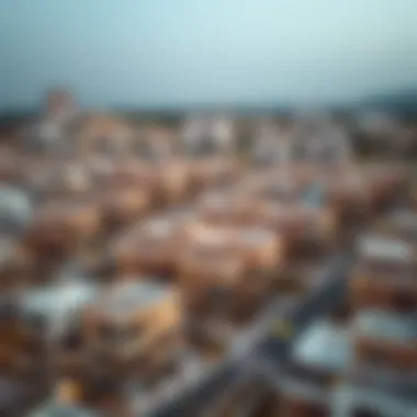 An aerial view of residential properties in المرابع العربيه