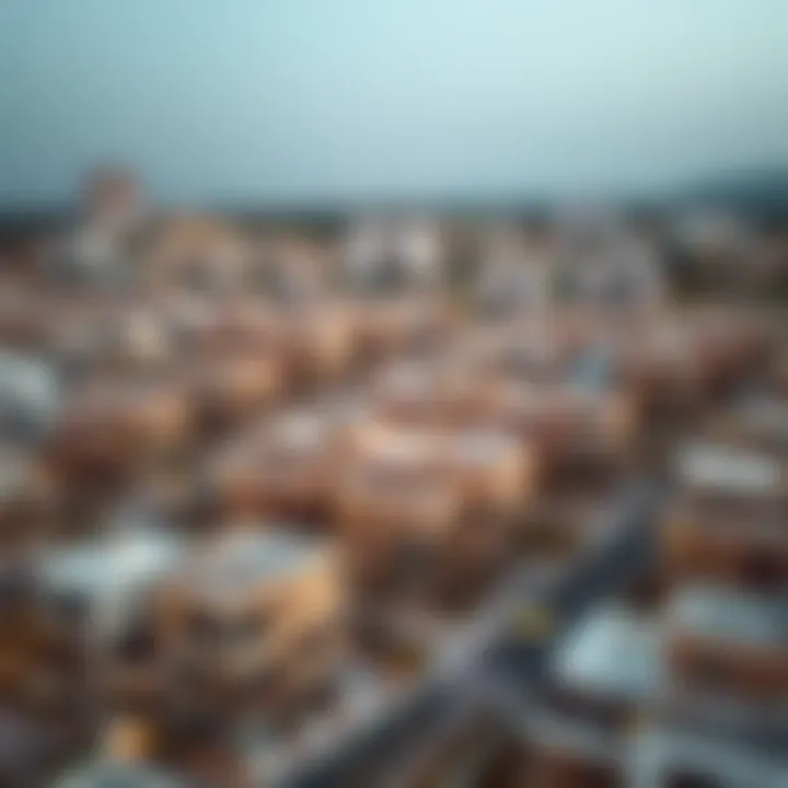 An aerial view of residential properties in المرابع العربيه