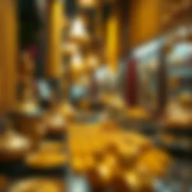 Traditional gold artifacts showcasing cultural heritage