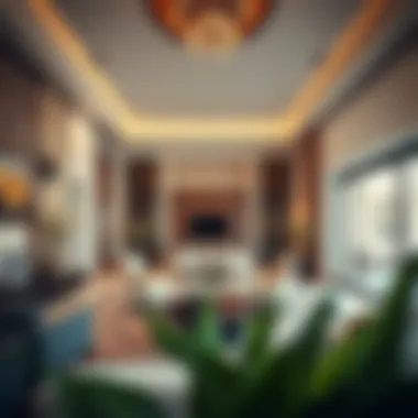 Spacious villa interior showcasing elegant design