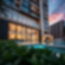 Exterior view of Westwood Grande showcasing modern architecture