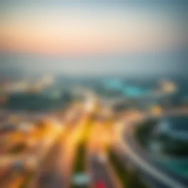 Strategic Location of Festival Land Illustration of the strategic location of Festival Land within Ajman and its connectivity to major highways