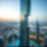 Stunning aerial view of Ghalia Tower showcasing its unique architectural design