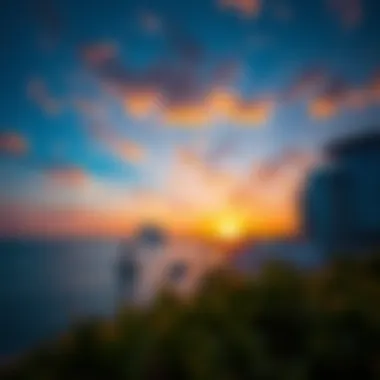 Sunset Serenity over JBR Aqua Fun Stunning sunset view over JBR Aqua Fun and Jumeirah Beach