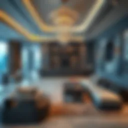 Luxurious interior design of Jumeirah Living Residence