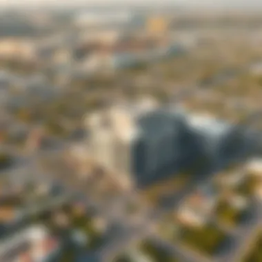 Khaleej Center in its Urban Context Aerial view of Khaleej Center and its surrounding community