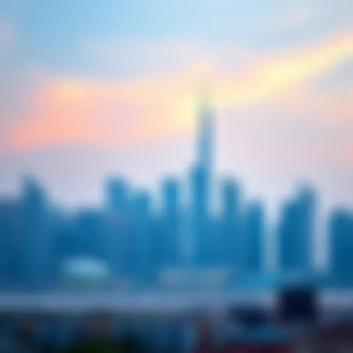 Modern skyline of Dubai showcasing real estate developments