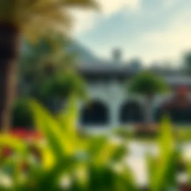 Lush Landscaping Enhancing Villa Opulence Beautifully landscaped garden surrounding a high-end villa