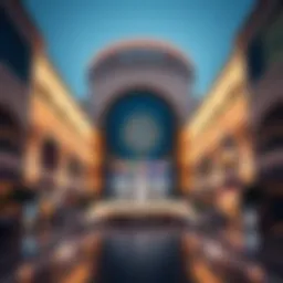 A stunning view of the Mall of Emirates' grand architecture