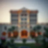 Stunning exterior view of Manor Hotel Al Furjan showcasing its architectural beauty.