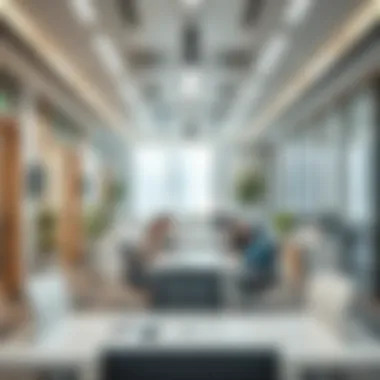 Dynamic office environment in the UAE Modern office setting in the UAE