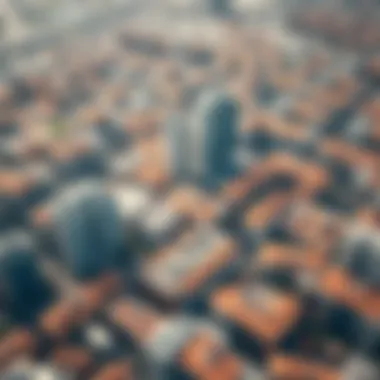 Diverse Property Orientations in Dubai Aerial view of Dubai showcasing diverse property orientations