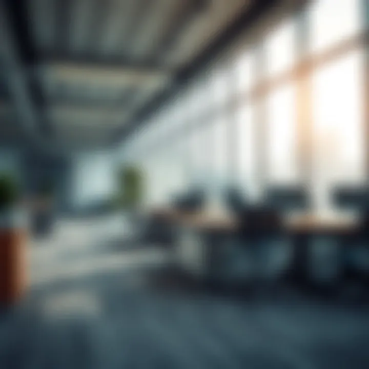 A modern office space where rental agreements are processed