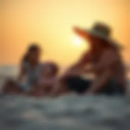 Family enjoying a day at the beach in Dubai