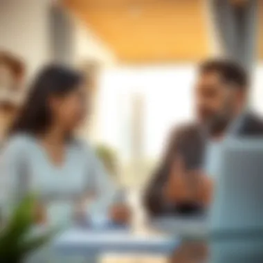 A couple discussing financial strategies with an advisor
