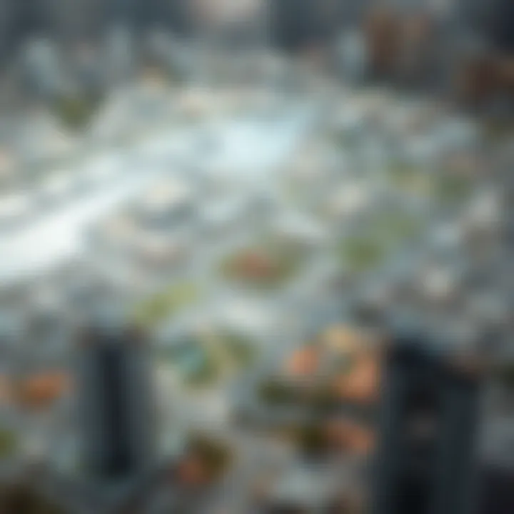 Detailed map of Dubai showcasing different neighborhoods