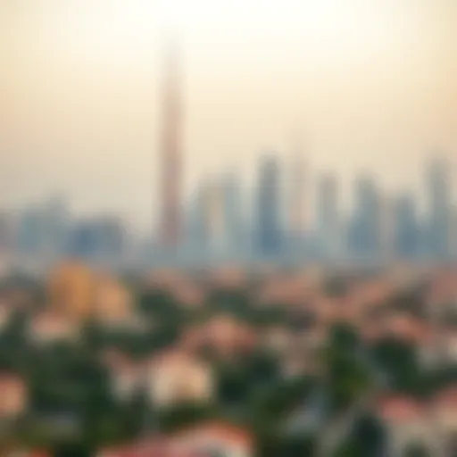 Stunning skyline of Dubai highlighting residential areas