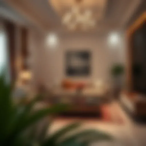 Elegant living room showcasing cleanliness and organization