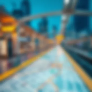 Comprehensive Overview of the Dubai Metro Network Detailed map of Dubai Metro network highlighting key stations