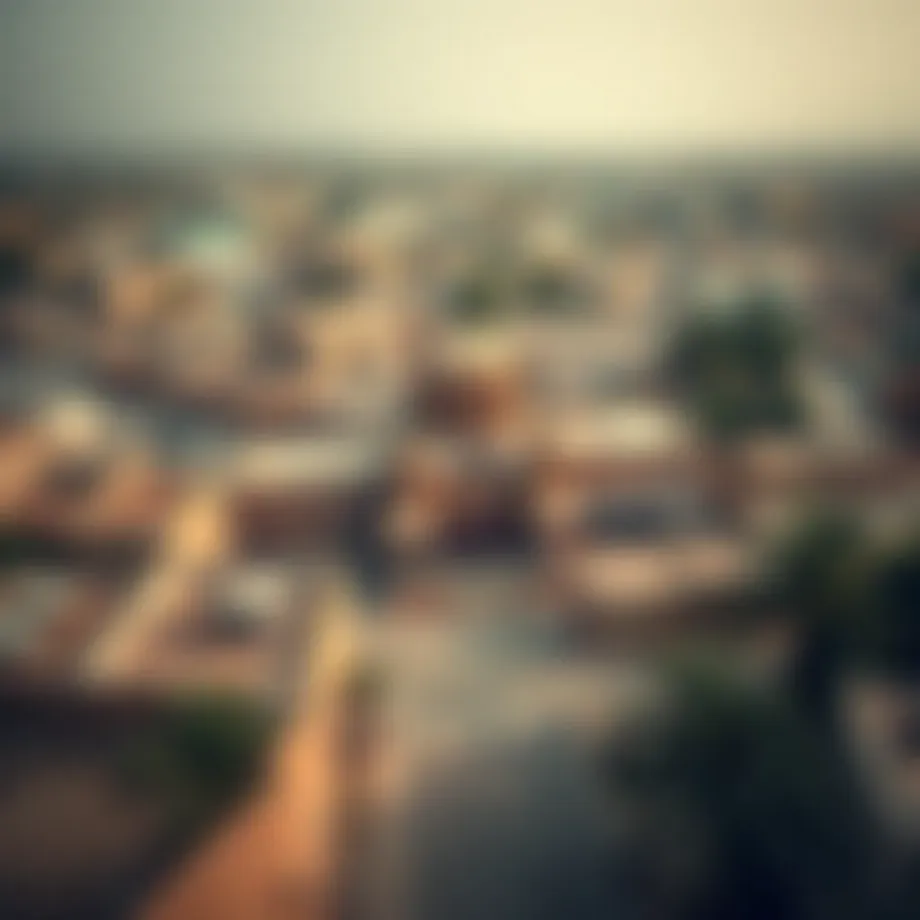 Aerial view showcasing the historic architecture of Old Sarooj Al Ain
