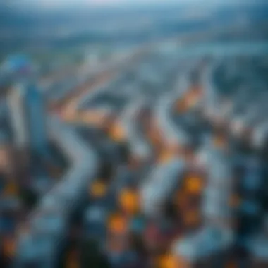 Scenic Overview of Raqqa's Vibrant Community Panoramic view of Raqqa neighborhood in Dubai
