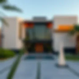 Luxurious villa in Al Warqa showcasing modern architecture