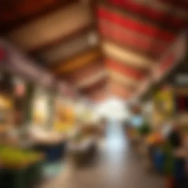 Marketplace Vibrancy in Riverland A bustling marketplace within Riverland offering local goods and services