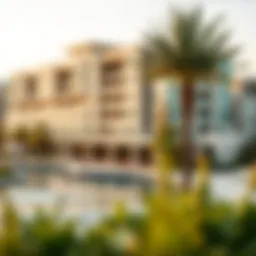 A panoramic view of Riverland showcasing its architectural beauty