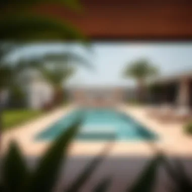 Serene Outdoor Area of Sarai Villas Serene outdoor area with private pool and lush landscaping