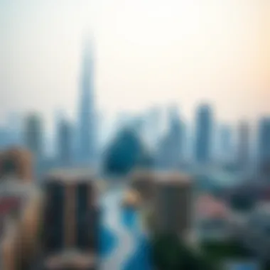 Dubai Skyline Featuring Six Senses Residences Dubai skyline highlighting real estate value
