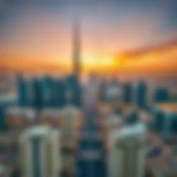 Stunning skyline view of Dubai