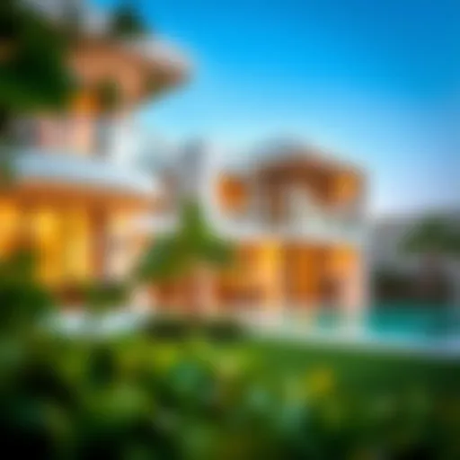 Exterior view of Sunshine Villa showcasing contemporary architecture.