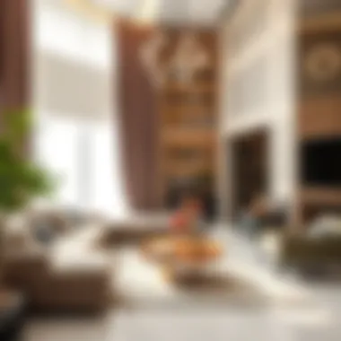 Elegant Living Space in Sunshine Villa Luxurious living room interior with modern furnishings.