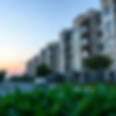 Residential Area Close to Gym A scenic view of a residential area with a gym nearby