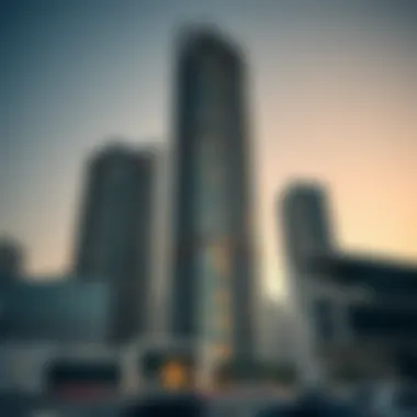 Stunning architectural design of a residential tower in Dubai