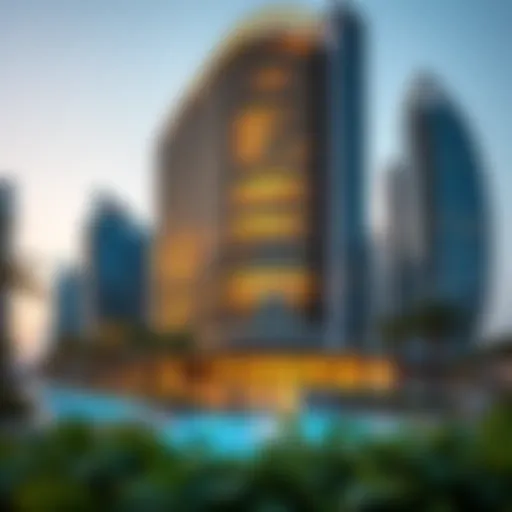 Stunning architectural view of Viceroy Dubai showcasing its modern design