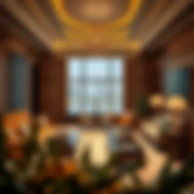 Opulent Suite Interior at Viceroy Dubai Luxurious interior of a suite at Viceroy Dubai highlighting opulence