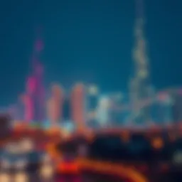 UAE skyline during a festive celebration