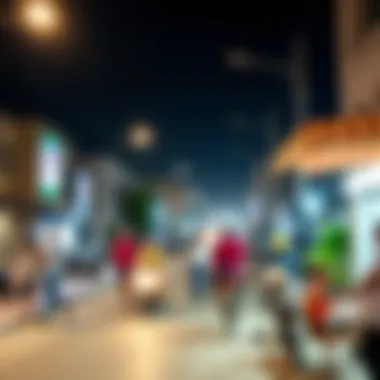 The Vibrant Community Life in Al Dar A bustling neighborhood scene in Al Dar with vibrant community life